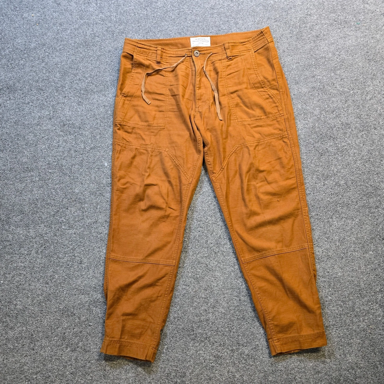 REI Cooperative Pant Mens Size 36x30 Brown Joggers Double Knee Outdoors Hiking
