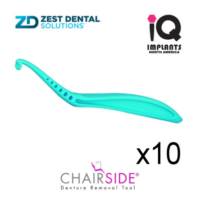 Zest CHAIRSIDE Essential Dental Removal Tool for Artifical Teeth, 10-Pack