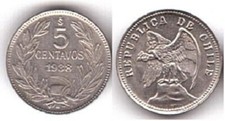 Chile - 5 Centavos 1938 aUNC / UNC Lemberg-Zp