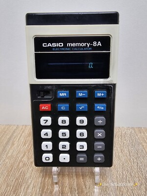 CASIO memory-8A / Taschenrechner / Vintage / RAR ´*funktioniert*