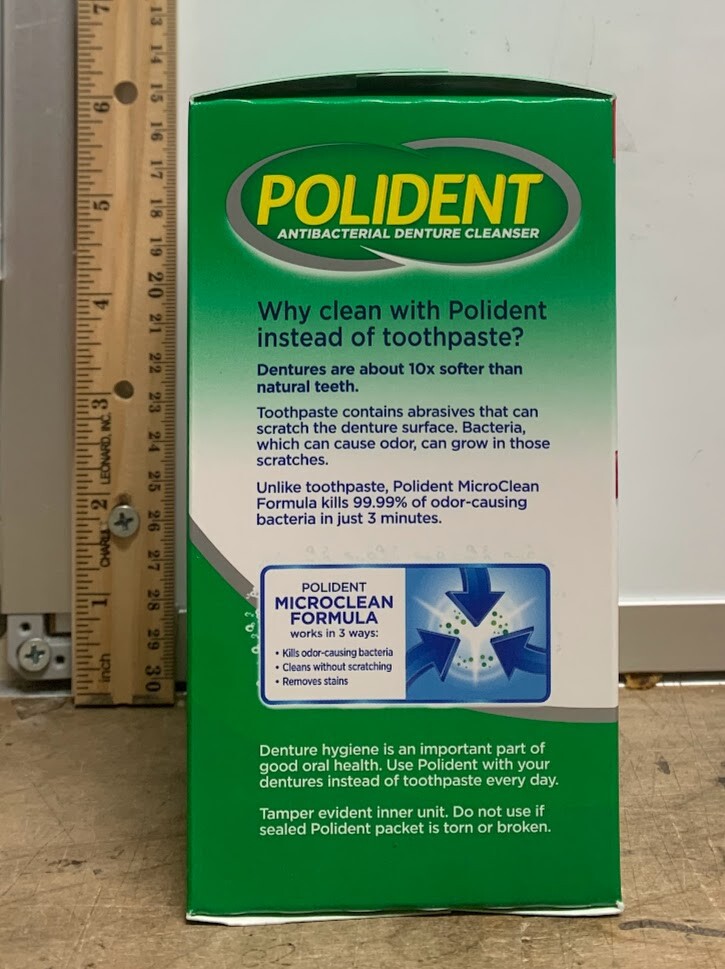 POLIDENT SMOKERS ANTIBACTERIAL DENTURE CLEANSER 84 TABLETS