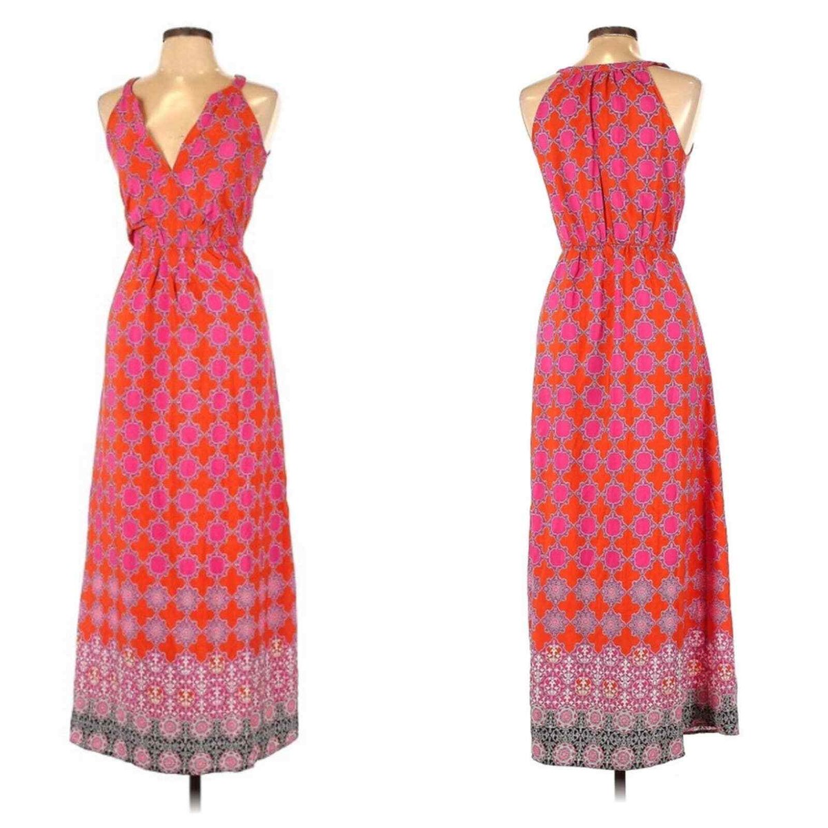 chinese dress ladies Floarea Brown Cinched Waist Maxi Dress