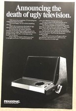 1967 Full Page Print Advertisement - Panasonic - Ugly Television. Vintage