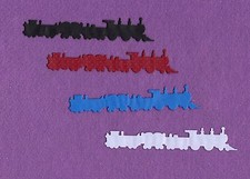 TRAIN die cuts scrapbook cards
