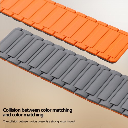 Magnetyczny pasek sportowy do Apple Watch Ultra 2 10 9 8 7 6 5 38-49MM silikonowy pasek - Zdjęcie 8 z 40