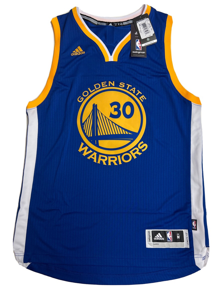 New Stephen Curry Mens Medium Blue Golden State Warriors Adidas
