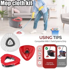Mop Replacement Heads For O-Cedar Microfiber Spin Mop Refills+Brush+mop base