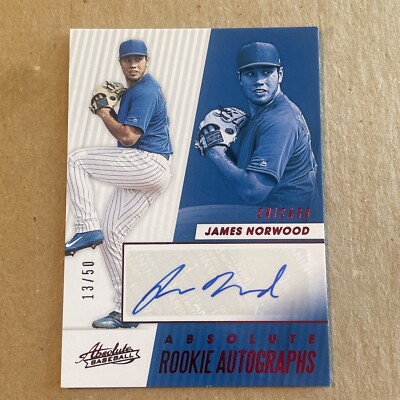 2019 Panini Absolute #ara-jn James Norwood (RC) Auto /50