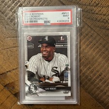 Luis Robert 2018 Bowman Paper Prospects Rookie Baseball Card PSA 9
