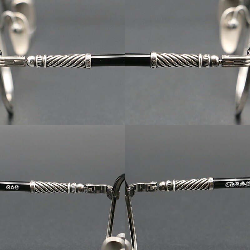 Chrome Hearts GAG Eyeglasses Sunglasses Frame Black 49□21