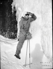 Foto-Negativ, WK2, Norwegen, Gebirgsjäger in Geilo, am Gletscher, 5026-911/58