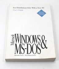 Microsoft Windows MS-Dos Operating System Users Guide Book Only