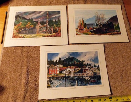 Mark Wheeler Southeast Alaska Print Art Sitka Skagway Ketchikan 3 Print lot # - Picture 3 of 16