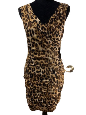 Express Leopard Print Dress Women's Size 4 NWT  Reversible