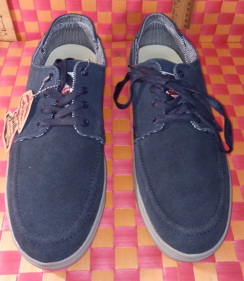 Zapatos, Gorila, Azul y Gris, Casual Moc, Gorilla USA, Hombre: 12, Nuevo con etiqueta... Foto 2 de 4