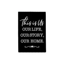 Inspirational Printed Wooden Table top and Shelf Sitter 5.5x8 Our Life Our Story