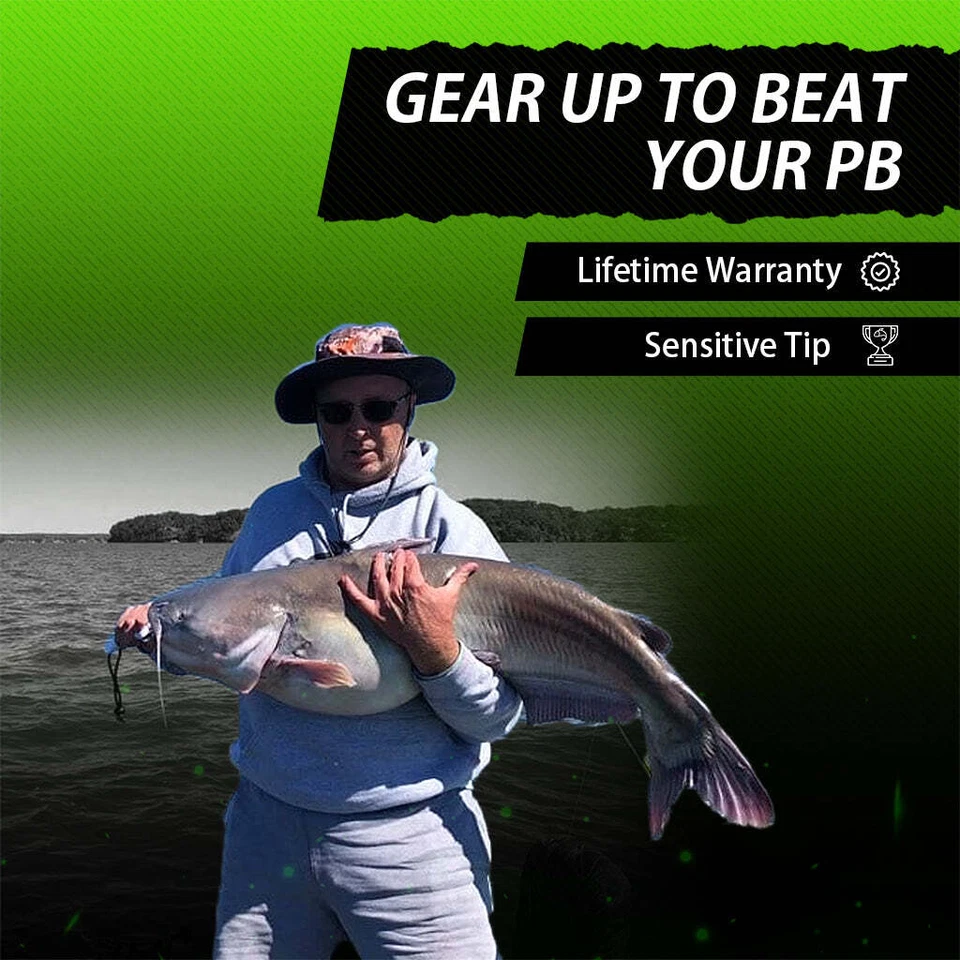 Caña de pescar para gatos, palo de picar serie Master, fundición de 1 pieza, medio pesado, 7’6” Foto 4 de 4