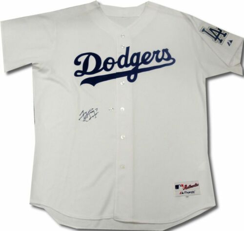 James Loney Hand Signed Los Angeles Dodgers White Jersey Black Ink COA - Picture 1 of 4