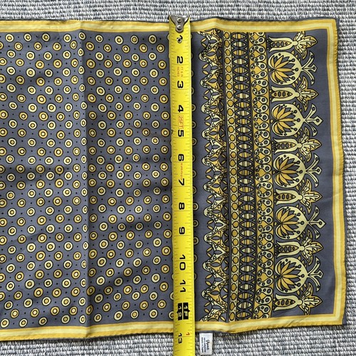 Vintage Vera Neumann Scarf Lot Of 2 Grey Multicolor MCM Scarves - Picture 11 of 11
