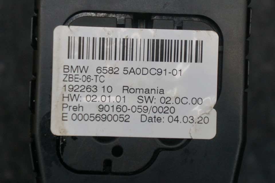 Переключатель контроллера центральной консоли переключатель 65825A0DC91 BMW 750i XDrive G12 2016-2022 - Изображение 2 из 4