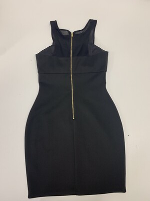 guess black dress gold zipper Guess Gold Zipper Black Corset Dress Strapless - Black