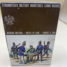 Strombecker-Military-Miniatures 54mm officers meeting battle of liege Metal