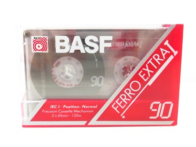 BASF Ferro Extra I 90 Minute Cassette Tape New Sealed, FREE 2-3 Day Ship!!!