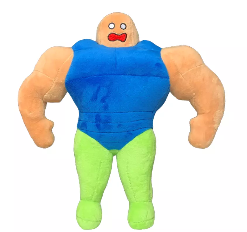 Plush Buff Noob: New Roblox Muscle Noob Plushie Toy: NEW (HANDMADE