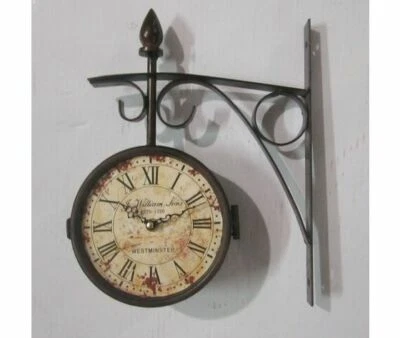 OROLOGIO DA PARETE Doppio In Ferro Battuto EUR 18,00 - IT
