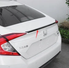 Glossy Black Factory Style Spoiler ABS For 2016-2021 Honda Civic 4DR Sedan Small
