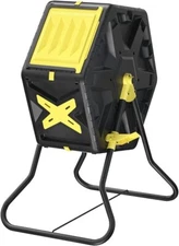 18.5 Gal Tumbling Compost Bin from BPA Free Single Rotating Chamber Composters