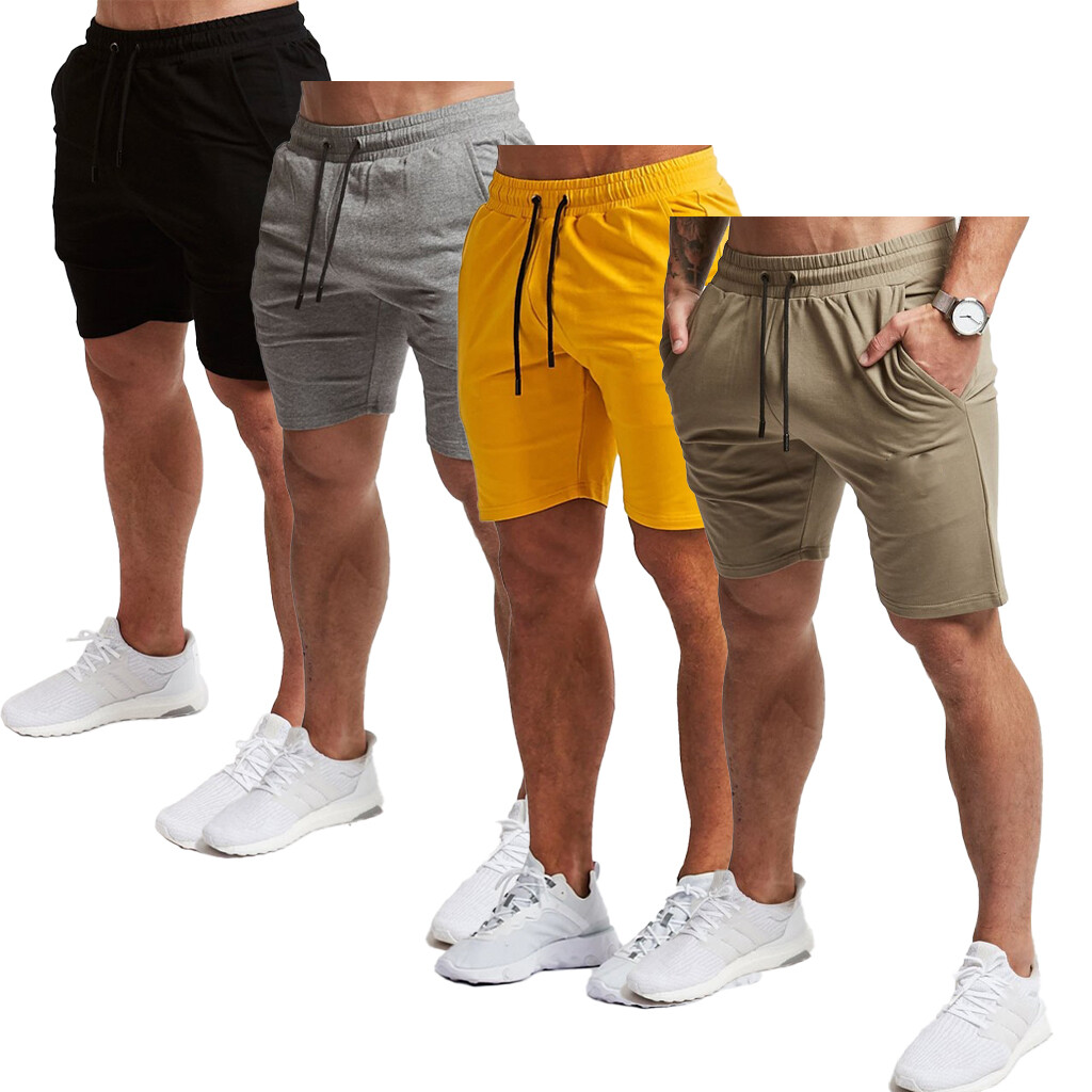 Men Training Shorts Gym Shorts for Men with Pockets Sports