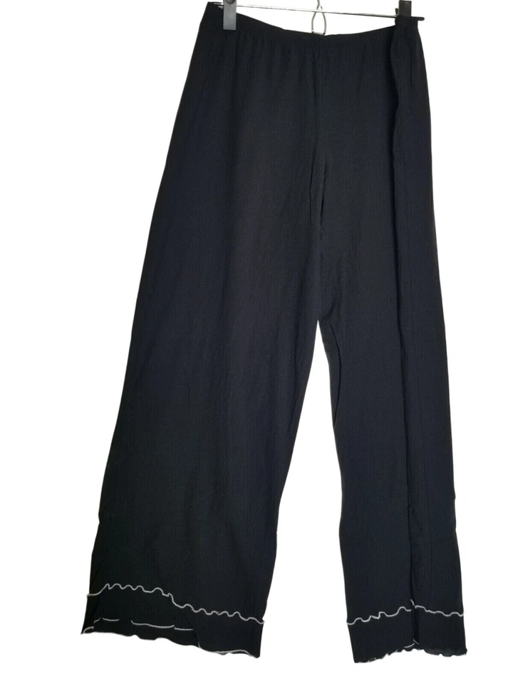 Женская черно-белая пижама Hanky Panky с цветочным узором размер L - Изображение 3 из 4