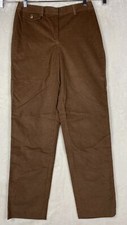 Vintage Talbots Corduroy Pants Womens 8 Brown Stretch Hi Rise Straight Old Stock