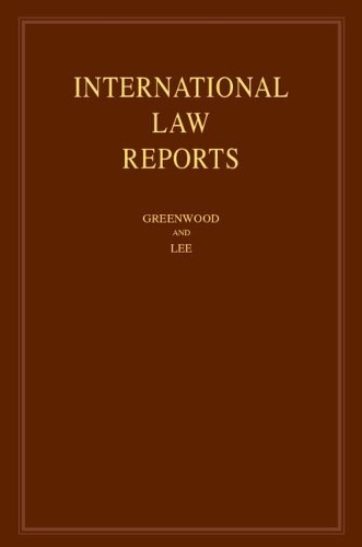 International Law Reports: Volume 184 by Christopher Greenwoo... - 9781108496520