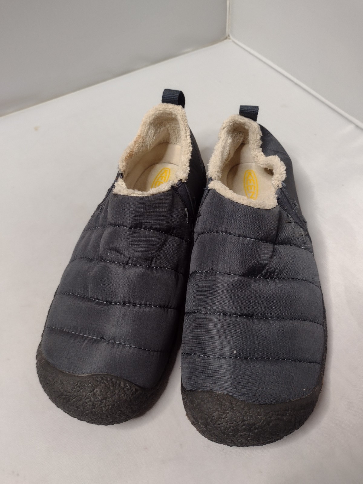 Keen scarpe da donna Howser II foderate in pile ciabatte da casa 8 blu navy NN