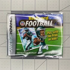 Backyard Football - GBA Manual / Game Boy Advance Instruction Booklet