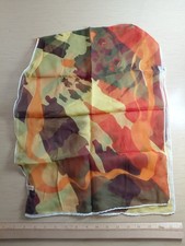 15" x 43" Vintage Scarf - Vinal - Made In Japan - Earth Tones - Sun Abstract