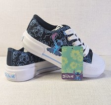 Disney Stitch Canvas Sneakers Size 12 medium Girls