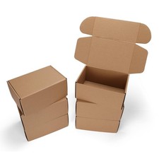 Serwrsw 9x6x4 Shipping Boxes Set of 6, Small Cardboard inch, Brown 