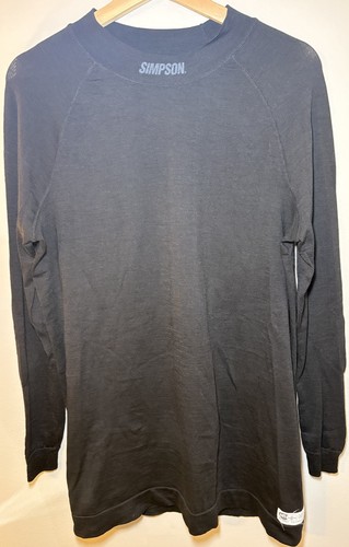 SIMPSON Nomex RACING SFI Fireproof Undershirt 3XL BLACK Long-Sleeve OBO !!!