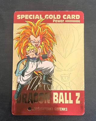 Amada Dragon Ball PP Karte # 1276 SS3 Gotenks Special Gold Prize Promo Vintage