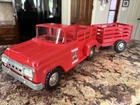 Vintage 1960s?  Red Tonka Step side Pickup Truck