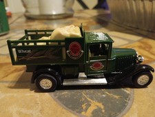 Friction Sunny side delivery truck diecast toy wheat bags Green