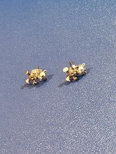 Sterling Silver Teddy Bear Stud Earrings