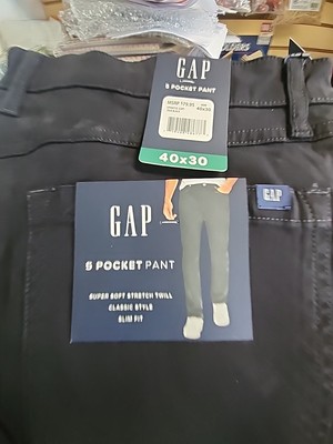Gap Men's Slim Fit 5 Pocket Pant /Different sizes/True Black color