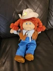 Vintage Cabbage Patch Kid Raggedy Ann Doll With Western Boots, Vest, And Hat.
