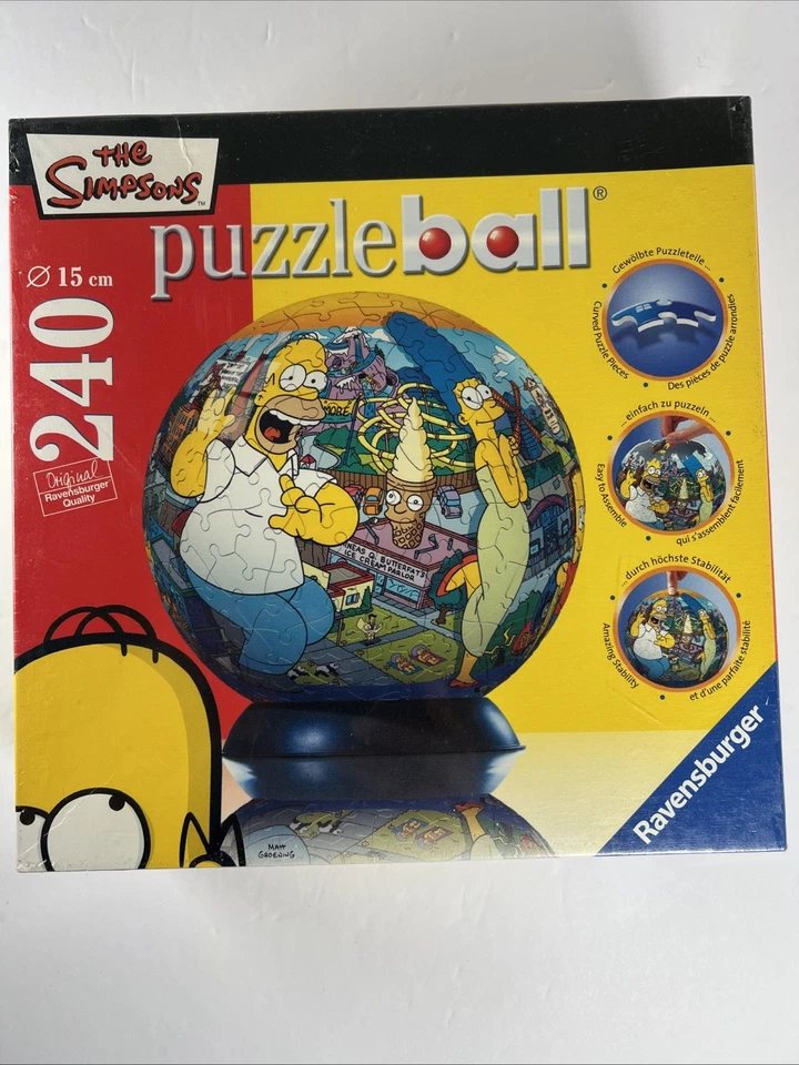 NUEVO (Raro) Simpsons 240 Piezas Rompecabezas Ravensburger Bola Globo SELLADO Foto 2 de 4