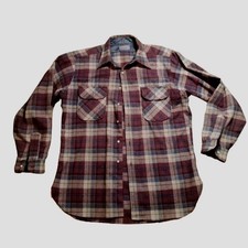 Large Vintage Pendleton Mackinaw Cruiser 100 Wool Jacket Coat Shacket