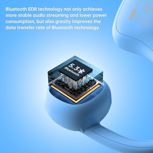 Kids Headphones Open Ear,Bluetooth 5.3 Air Conduction Wireless Lightweight - Picture 6 of 7